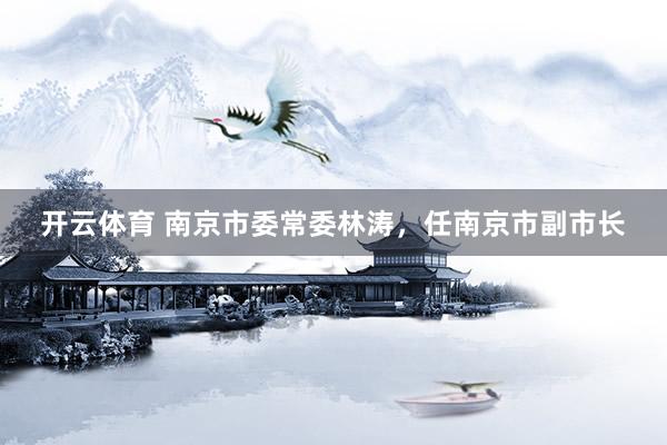 开云体育 南京市委常委林涛，任南京市副市长