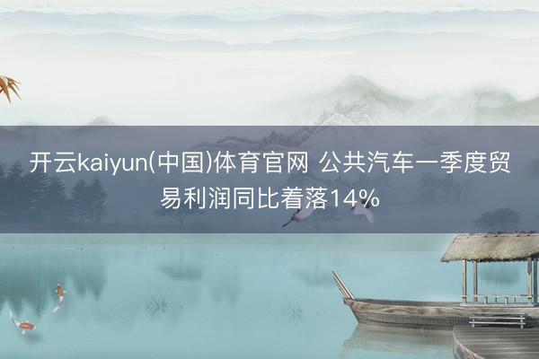开云kaiyun(中国)体育官网 公共汽车一季度贸易利润同比着落14%